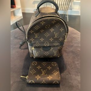 Louis Vuitton mini backpack! Used 4 times!!! Matching Wallet!!